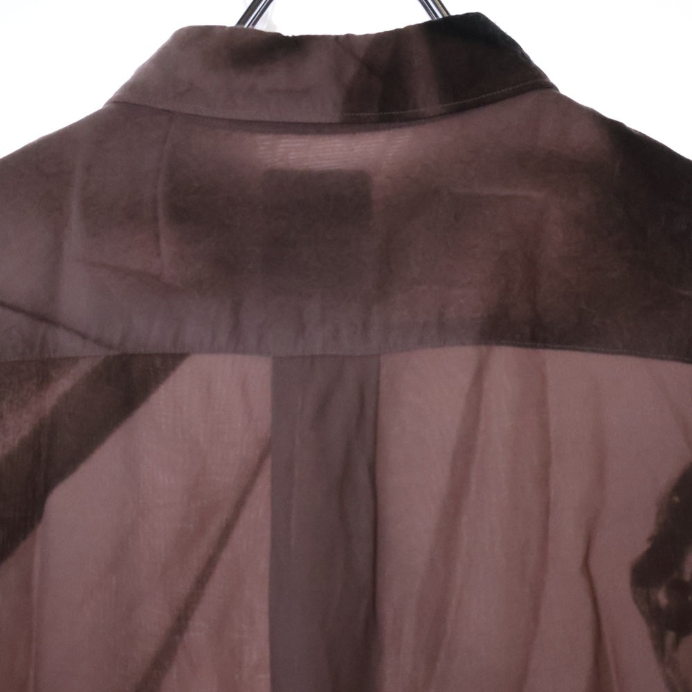 Paul Smith(ポールスミス) Trompe L'oeil レーヨン プリント 長袖シャツ レッド 143303