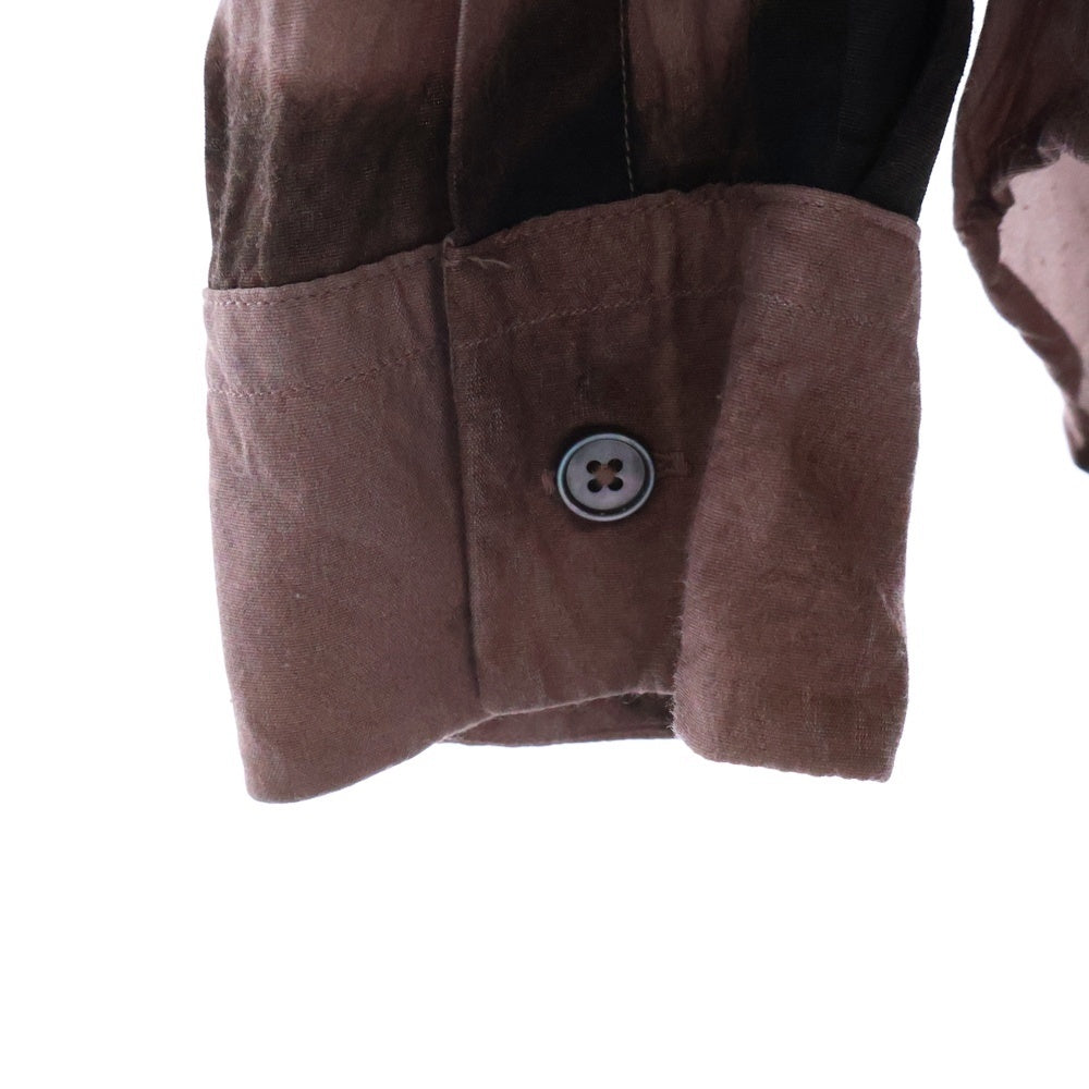 Paul Smith(ポールスミス) Trompe L'oeil レーヨン プリント 長袖シャツ レッド 143303