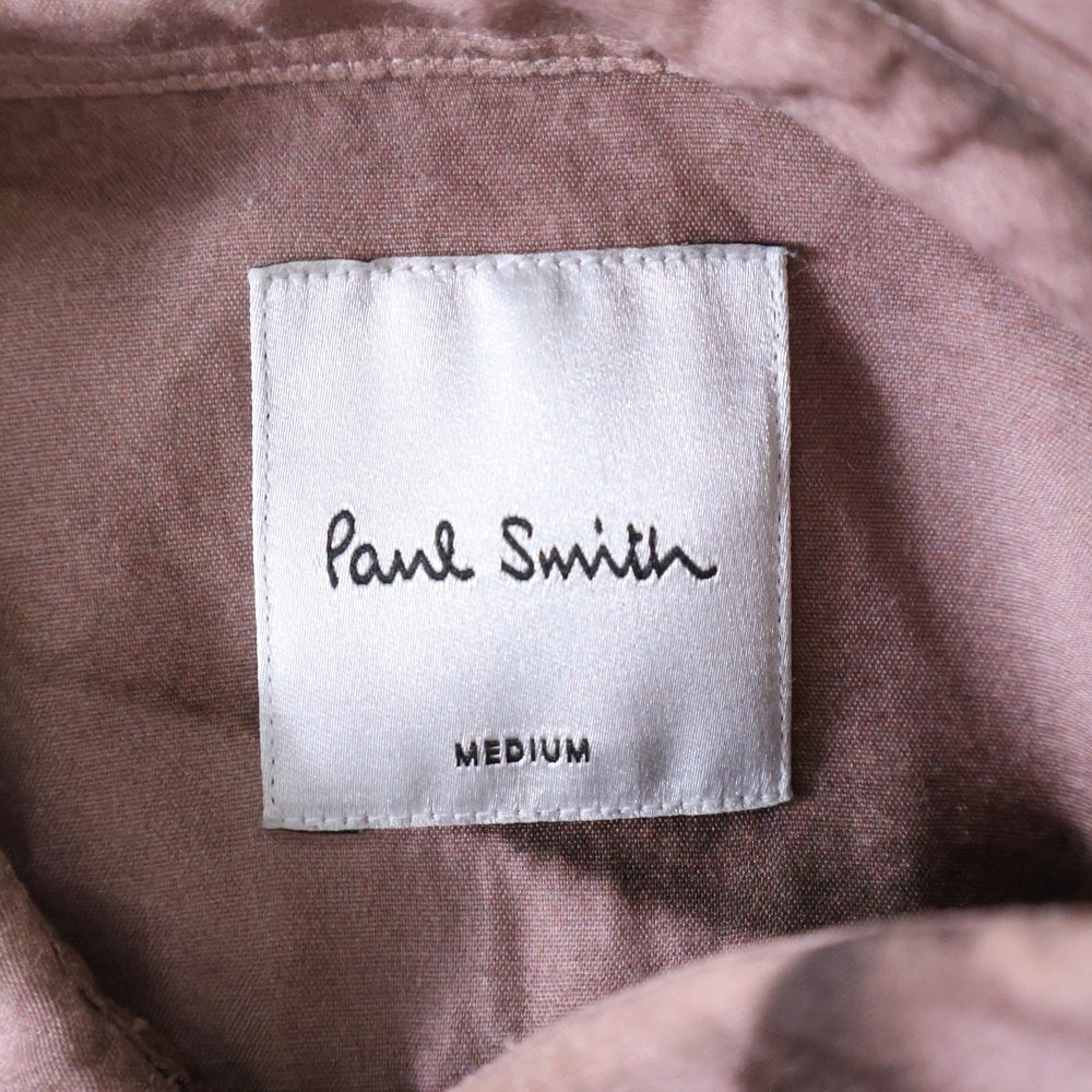 Paul Smith(ポールスミス) Trompe L'oeil レーヨン プリント 長袖シャツ レッド 143303