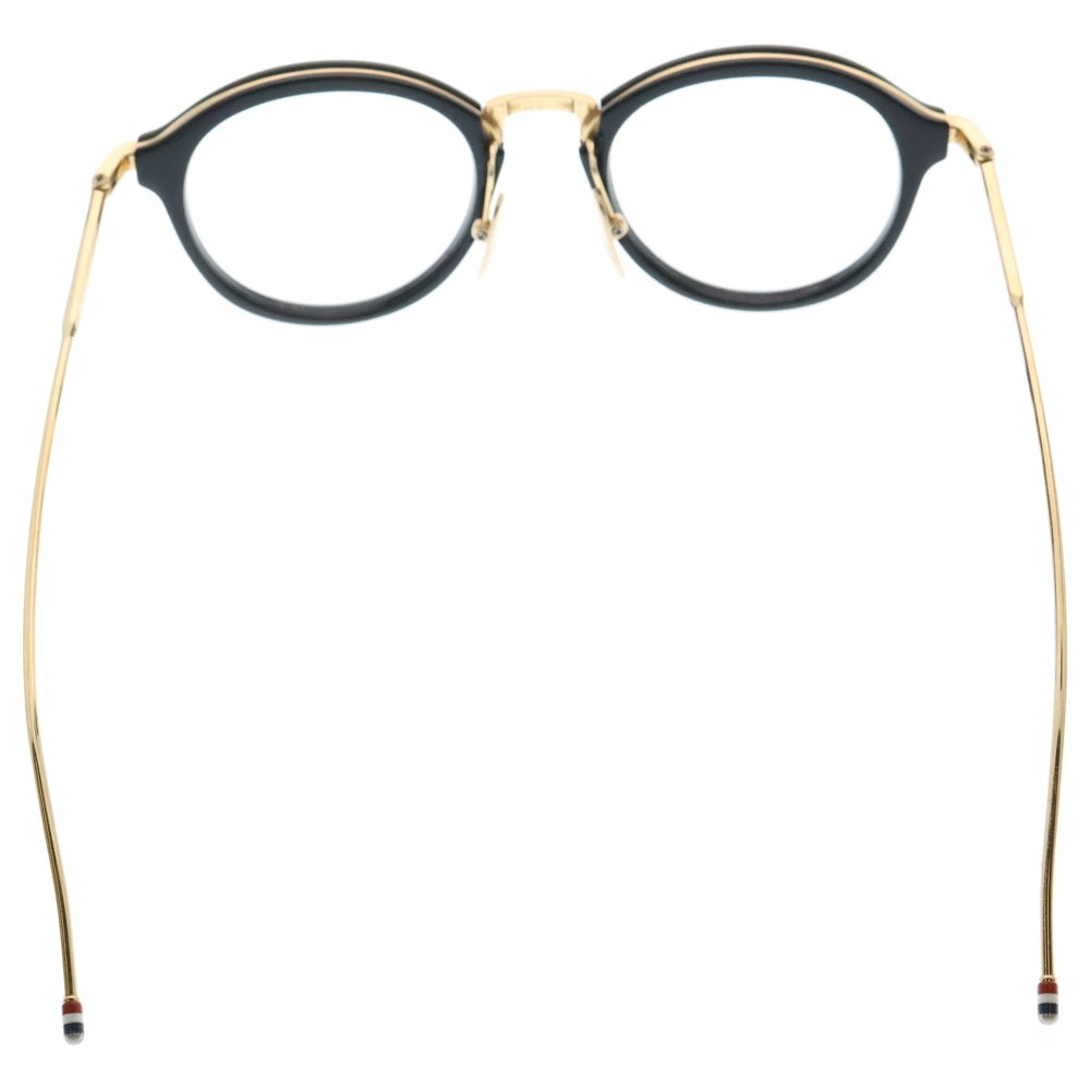 THOM BROWNE(トムブラウン) ラウンド フレーム アイウェア メガネ 46□21‐150 ブラック/ゴールド