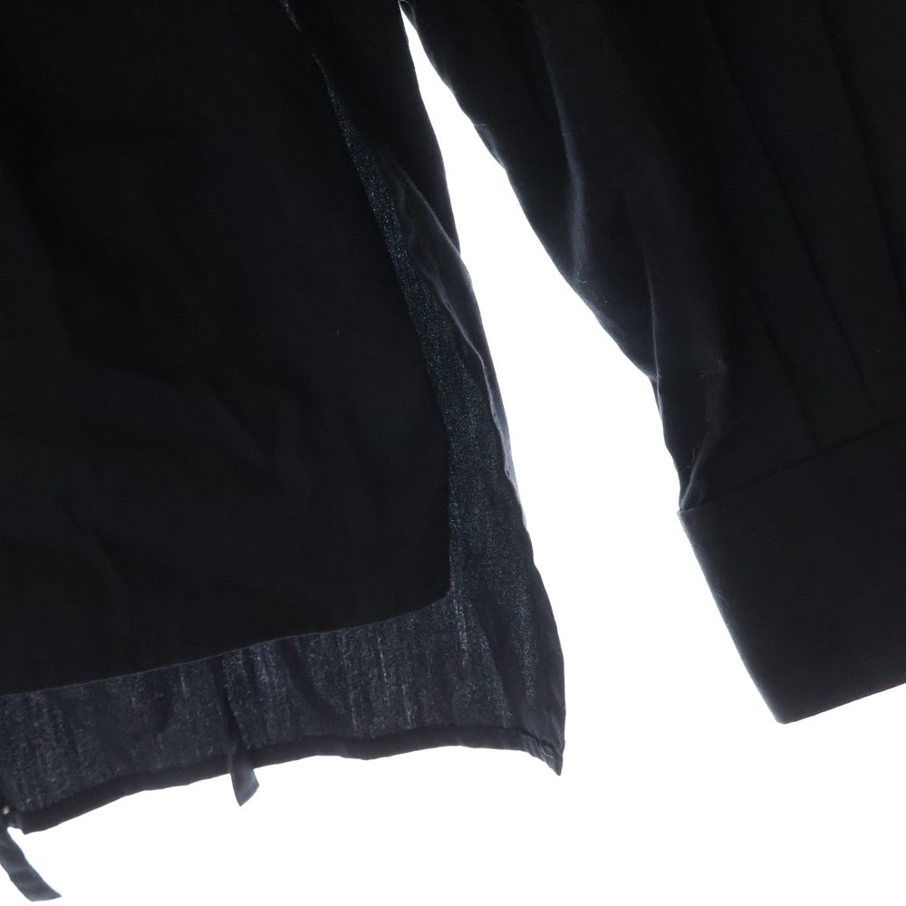 SOSHIOTSUKI(ソウシオオツキ) The Kimono Breasted Shirt キモノシャツ 長袖シャツ ブラック S23AW02SH-C