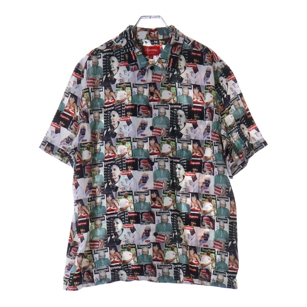 SUPREME(シュプリーム) 23SS Magazine S/S Shirt マガジン 総柄 半袖シャツ マルチカラー