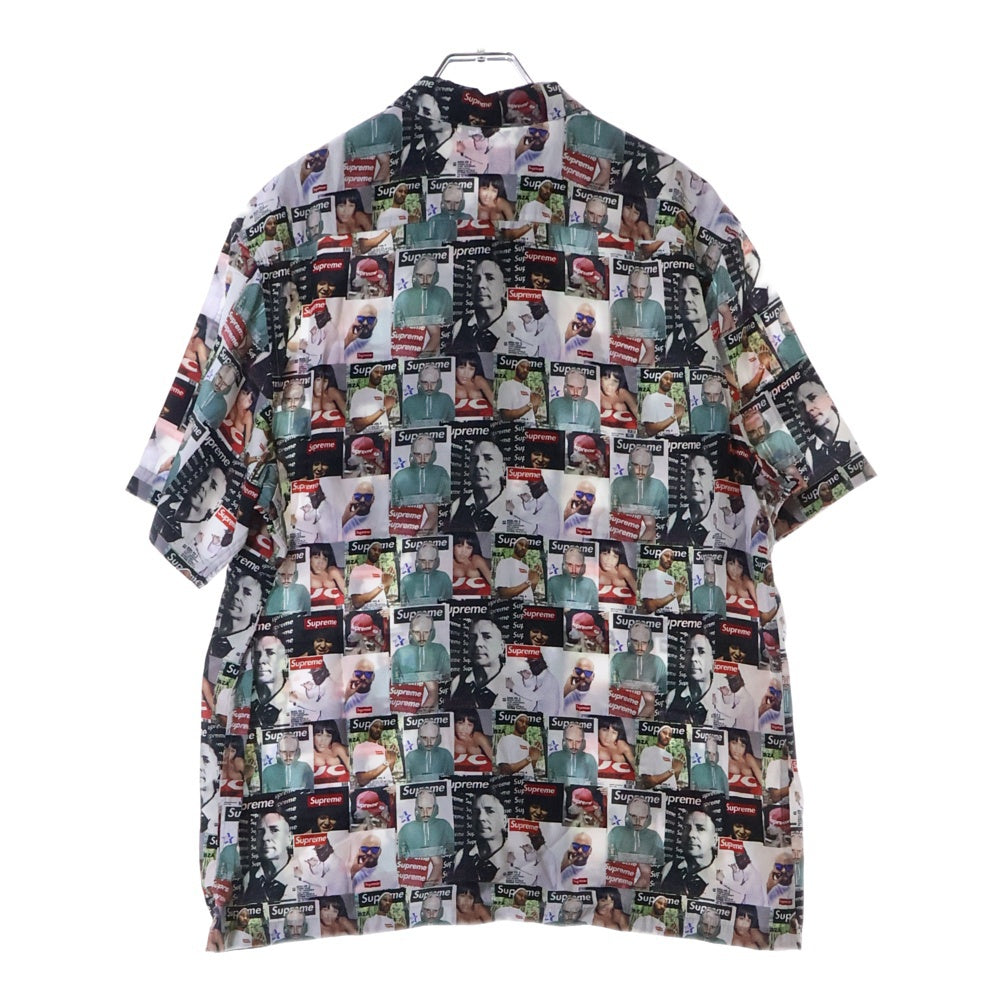 SUPREME(シュプリーム) 23SS Magazine S/S Shirt マガジン 総柄 半袖シャツ マルチカラー