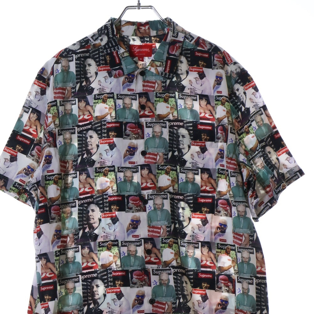 SUPREME(シュプリーム) 23SS Magazine S/S Shirt マガジン 総柄 半袖シャツ マルチカラー