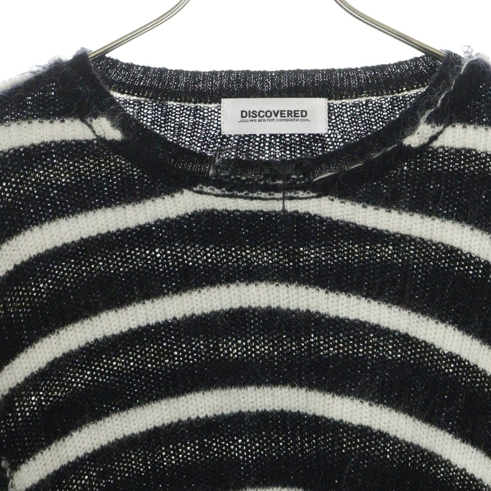 DISCOVERED(ディスカバード) BORDER KNIT ボーダーセーター ニット モヘア混 ブラック/ホワイト DC-23AW-KN-11