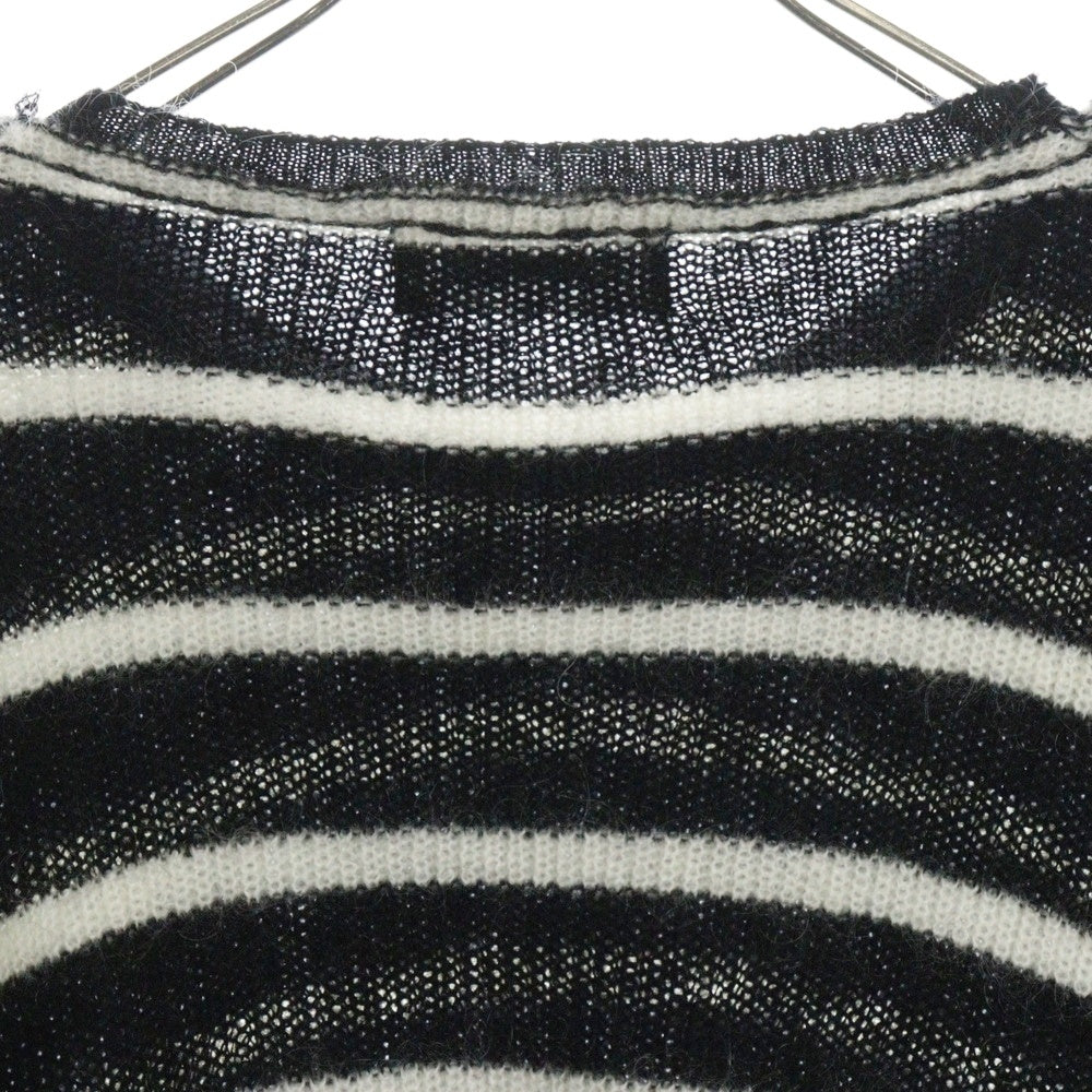 DISCOVERED(ディスカバード) BORDER KNIT ボーダーセーター ニット モヘア混 ブラック/ホワイト DC-23AW-KN-11