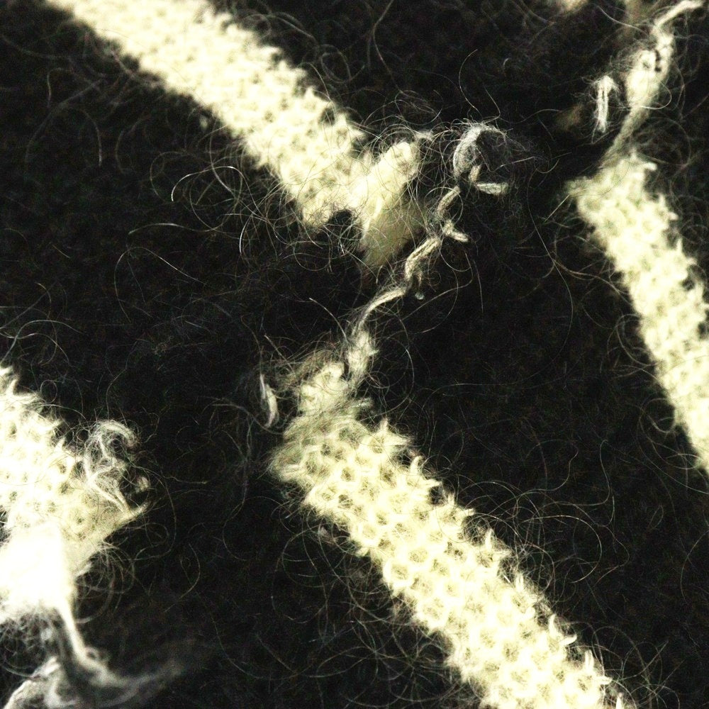 DISCOVERED(ディスカバード) BORDER KNIT ボーダーセーター ニット モヘア混 ブラック/ホワイト DC-23AW-KN-11