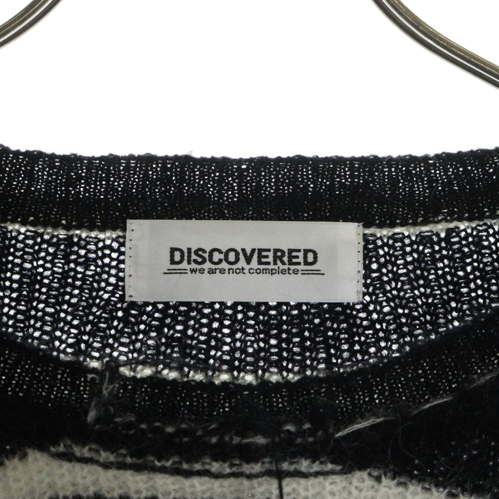 DISCOVERED(ディスカバード) BORDER KNIT ボーダーセーター ニット モヘア混 ブラック/ホワイト DC-23AW-KN-11