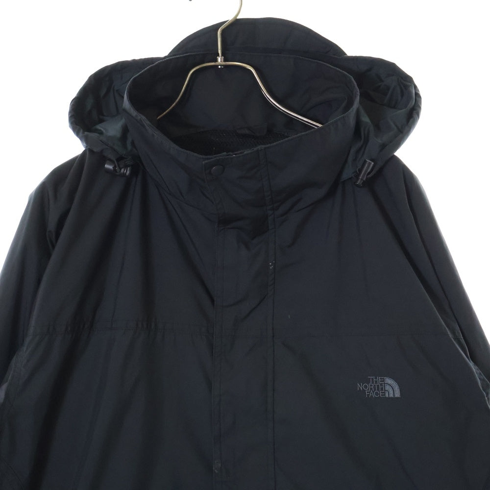 THE NORTH FACE(ザノースフェイス) フロントワンポイントロゴ刺繍 ジップアップマウンテンナイロンジャケット ブラック NP-2801