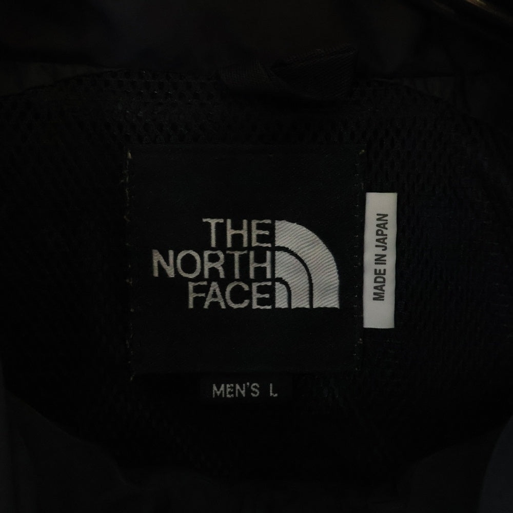 THE NORTH FACE(ザノースフェイス) フロントワンポイントロゴ刺繍 ジップアップマウンテンナイロンジャケット ブラック NP-2801