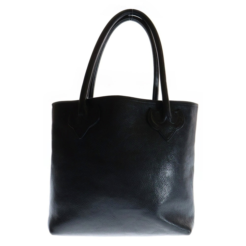 CHROME HEARTS(クロムハーツ) FS TOTE FSトート クロスパッチ付きレザートートバッグ ブラック