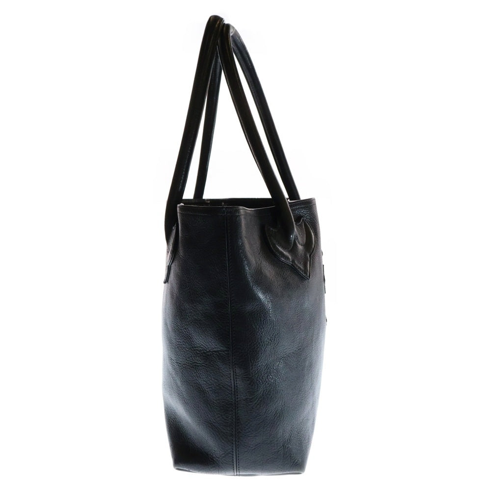 CHROME HEARTS(クロムハーツ) FS TOTE FSトート クロスパッチ付きレザートートバッグ ブラック