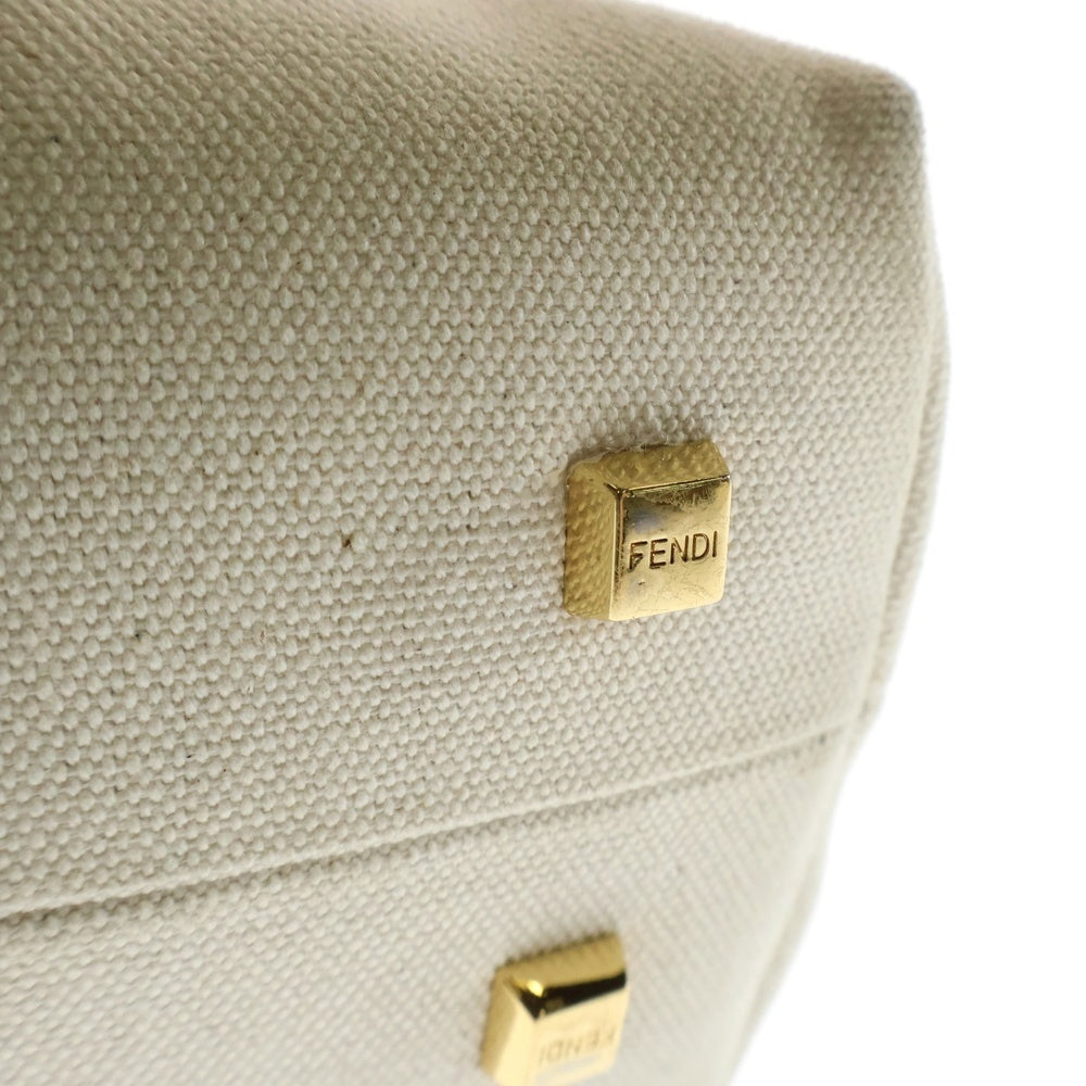 FENDI(フェンディ) BY THE WAY MINI CANVAS BAG バイザウェイ ミニキャンバスバッグ ハンドバッグ ショルダーバッグ 2WAY レディース 8BS067 アイボリー/ピンク