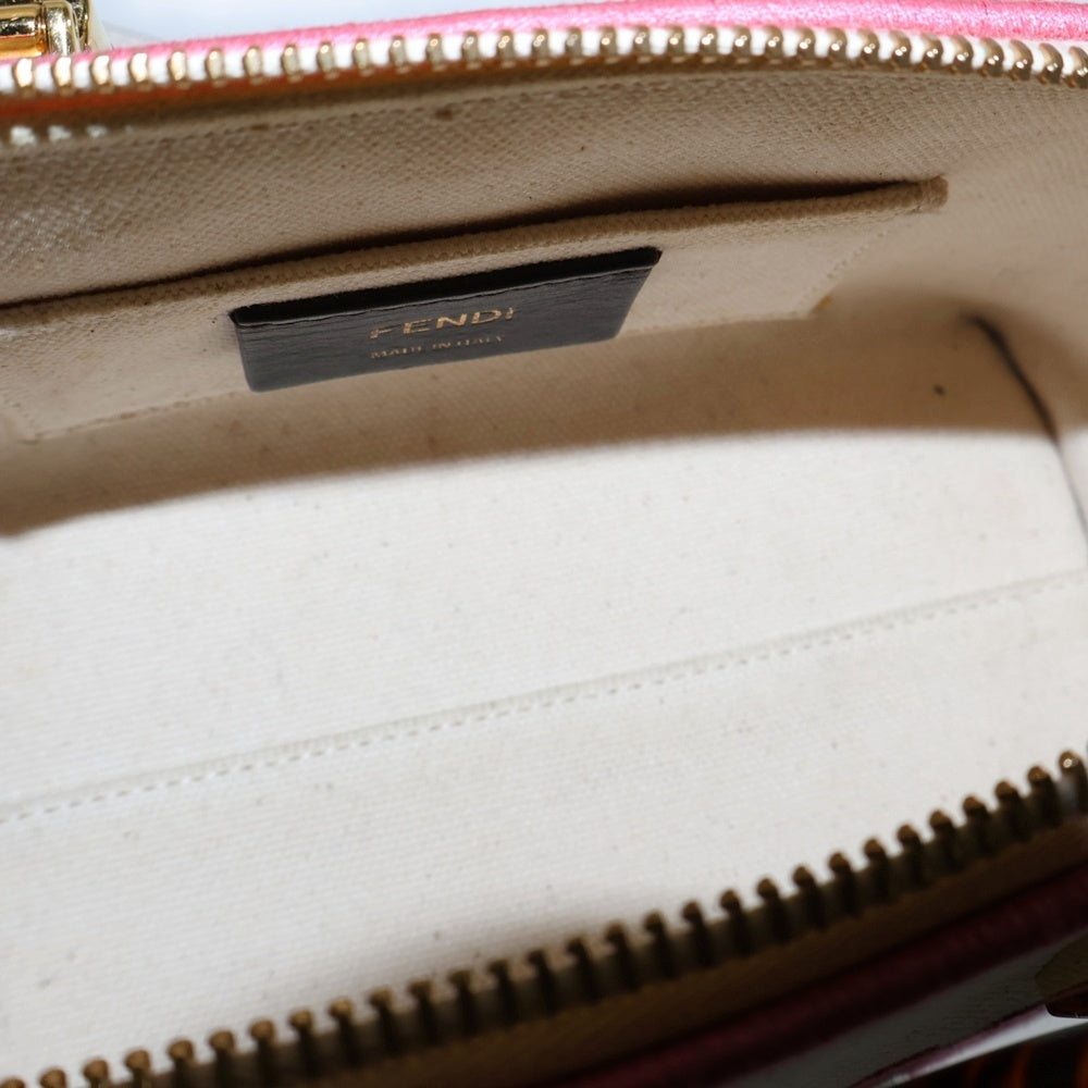 FENDI(フェンディ) BY THE WAY MINI CANVAS BAG バイザウェイ ミニキャンバスバッグ ハンドバッグ ショルダーバッグ 2WAY レディース 8BS067 アイボリー/ピンク
