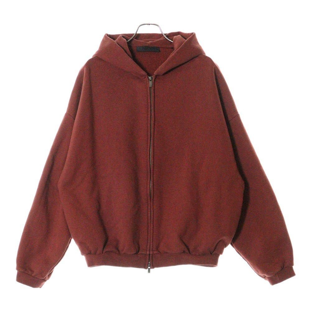 FEAR OF GOD ESSENTIALS(フィアオブゴッド エッセンシャルズ) HEAVY FLEECE FULLZIP HOODIE 192BT246246F バックロゴ フルジップアップパーカー フーディ レッド