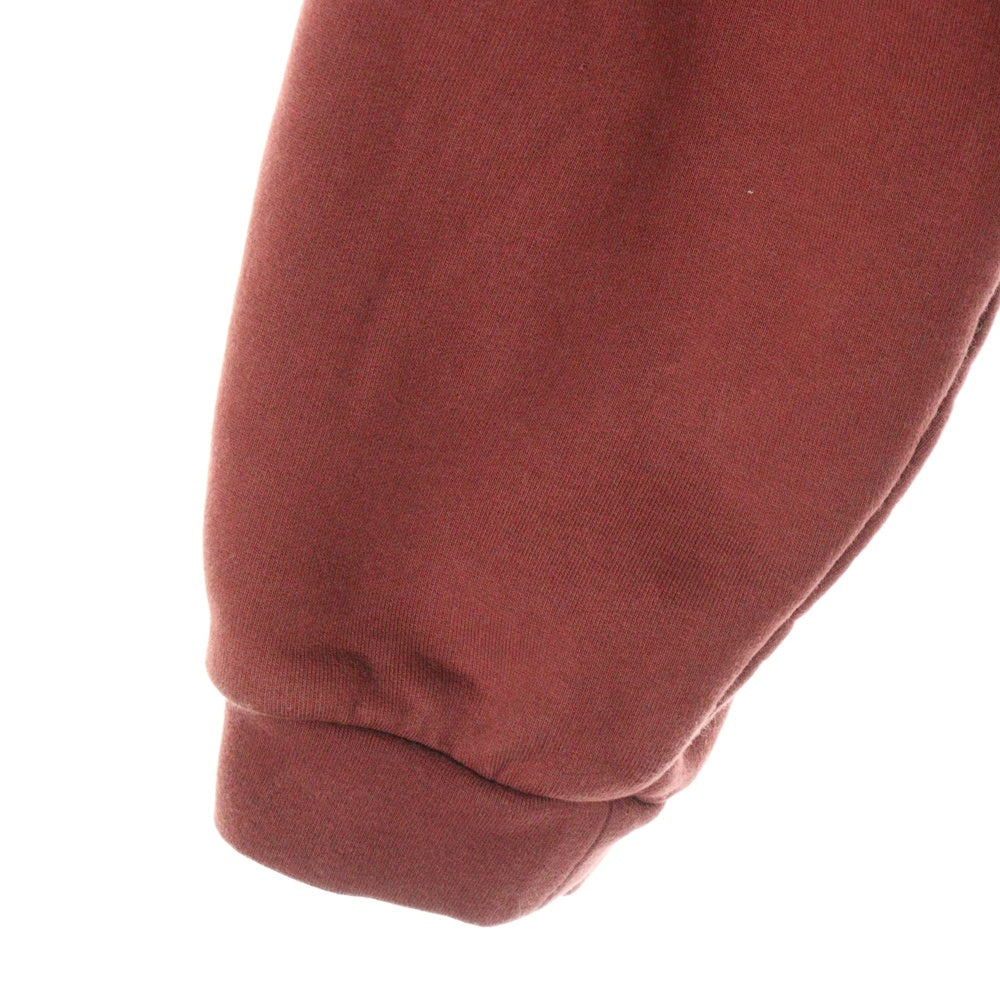 FEAR OF GOD ESSENTIALS(フィアオブゴッド エッセンシャルズ) HEAVY FLEECE FULLZIP HOODIE 192BT246246F バックロゴ フルジップアップパーカー フーディ レッド