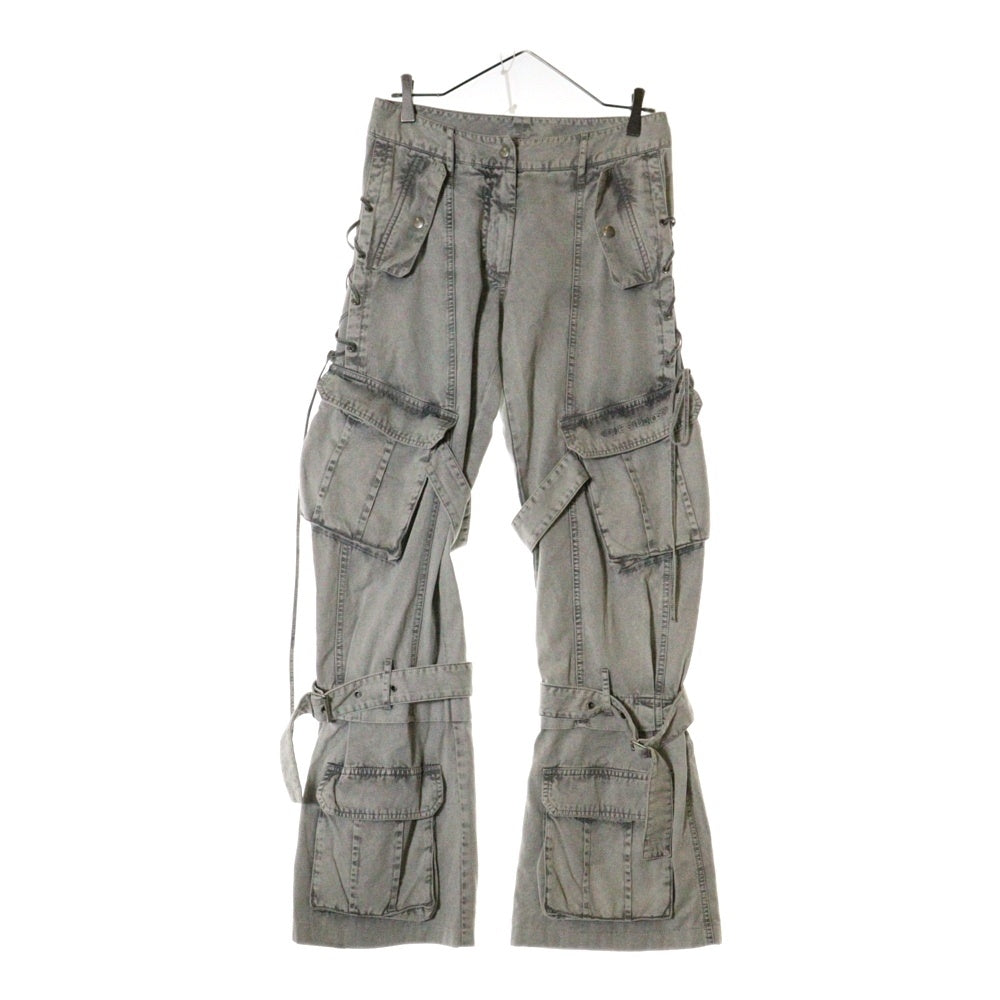 Acne Studios(アクネ ストゥディオズ) ツイル デニムカーゴパンツ レディース グレー FN-WN-TROU001269