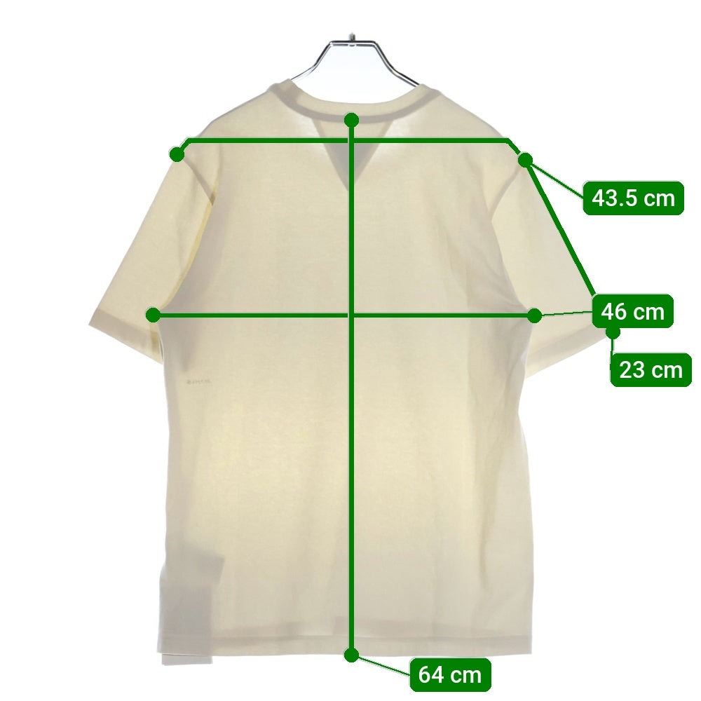 BOTTEGA VENETA(ボッテガヴェネタ) Oversize Tee オーバーサイズ バックスモールロゴ刺繍 クルーネック半袖Tシャツカットソー レディース アイボリー 649055 VF1U0
