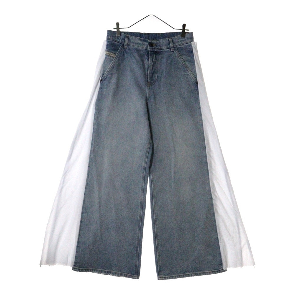 DIESEL INDUSTRY(ディーゼルインダストリー) D-SIRE-WORK-S1 ダメージ加工 サイドドッキングデニムパンツ ジーンズ インディゴ A11948