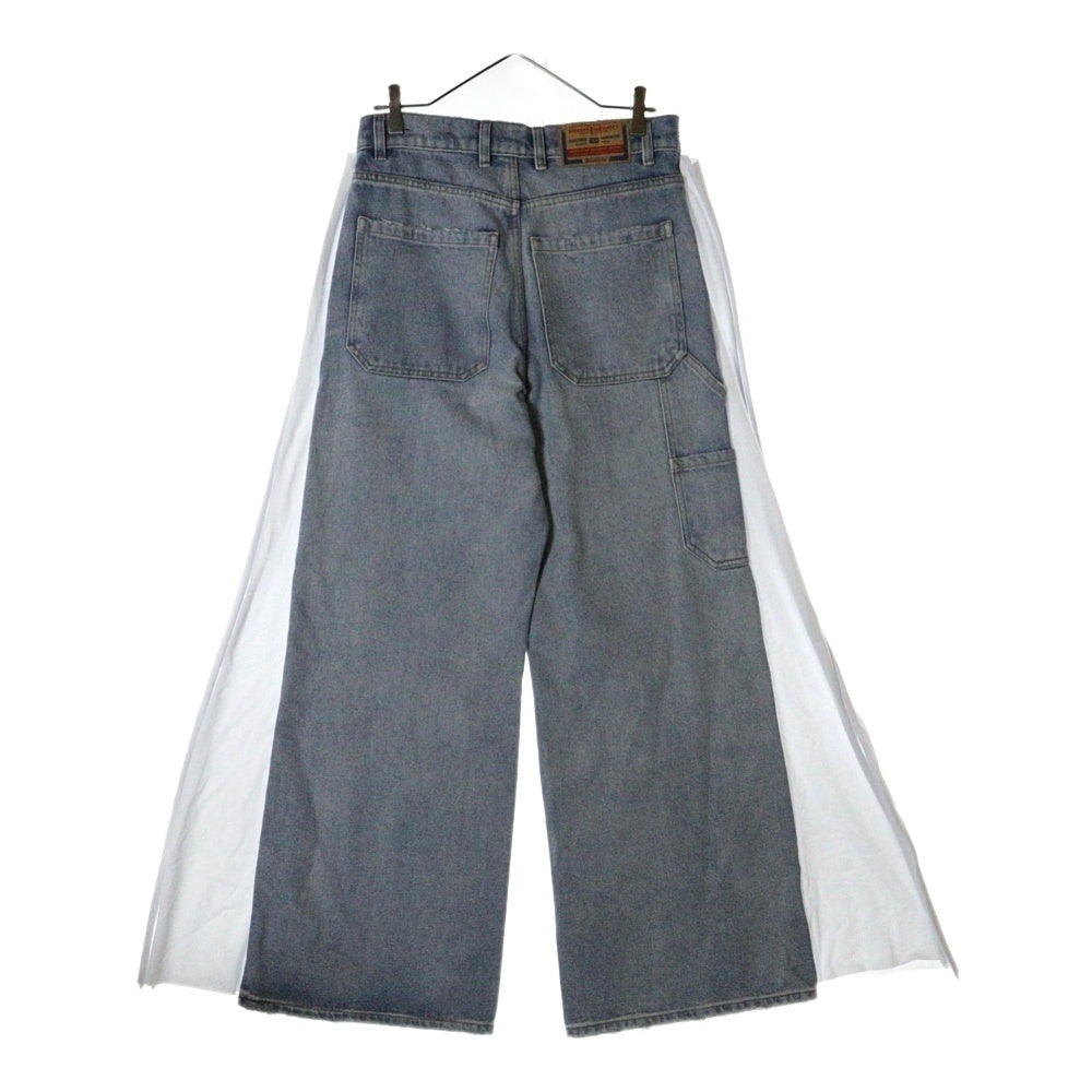 DIESEL INDUSTRY(ディーゼルインダストリー) D-SIRE-WORK-S1 ダメージ加工 サイドドッキングデニムパンツ ジーンズ インディゴ A11948