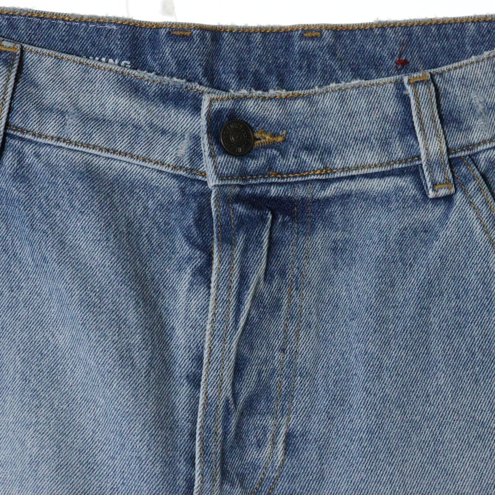DIESEL INDUSTRY(ディーゼルインダストリー) D-SIRE-WORK-S1 ダメージ加工 サイドドッキングデニムパンツ ジーンズ インディゴ A11948