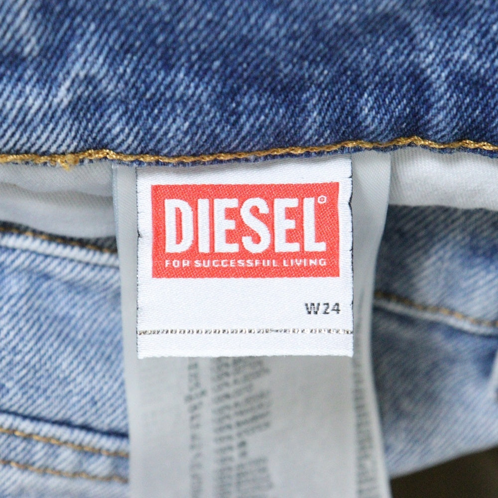 DIESEL INDUSTRY(ディーゼルインダストリー) D-SIRE-WORK-S1 ダメージ加工 サイドドッキングデニムパンツ ジーンズ インディゴ A11948