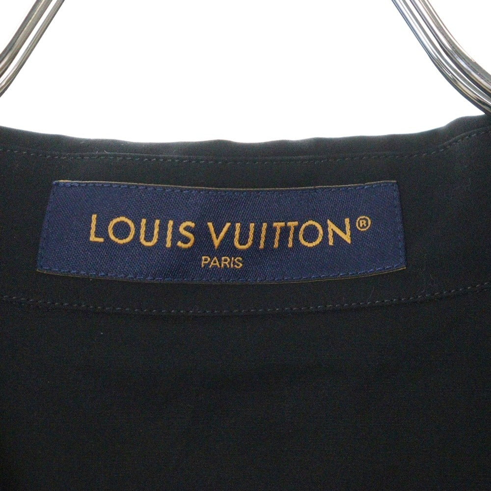 LOUIS VUITTON(ルイヴィトン) 25SS エンブロイダリーショートスリーブコットン半袖シャツ ブラック RM251M AS1 HSS73W