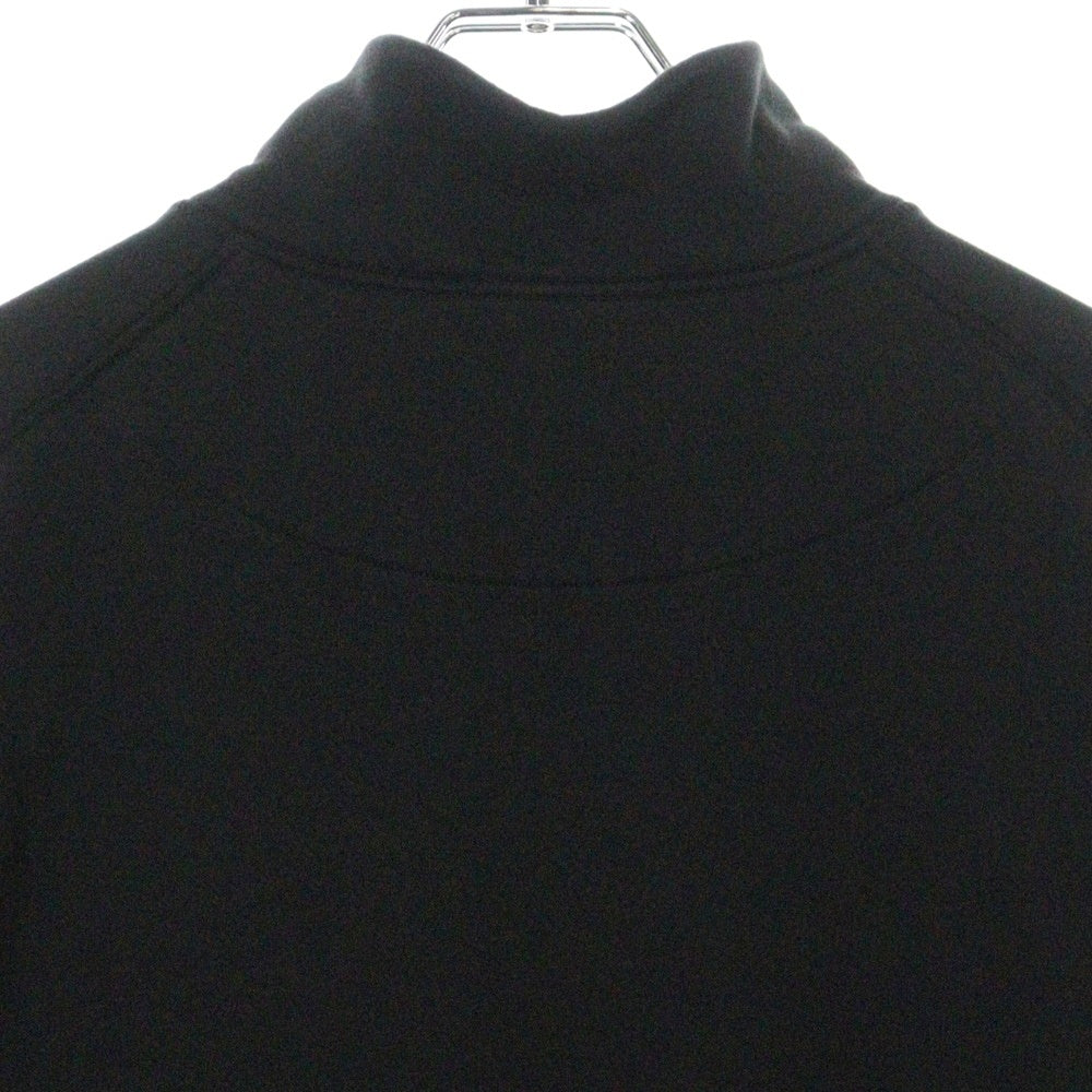 STONE ISLAND(ストーンアイランド) HALF ZIP SWEAT ハーフジップスウェットトレーナー 袖ロゴワッペン ブラック 801561951