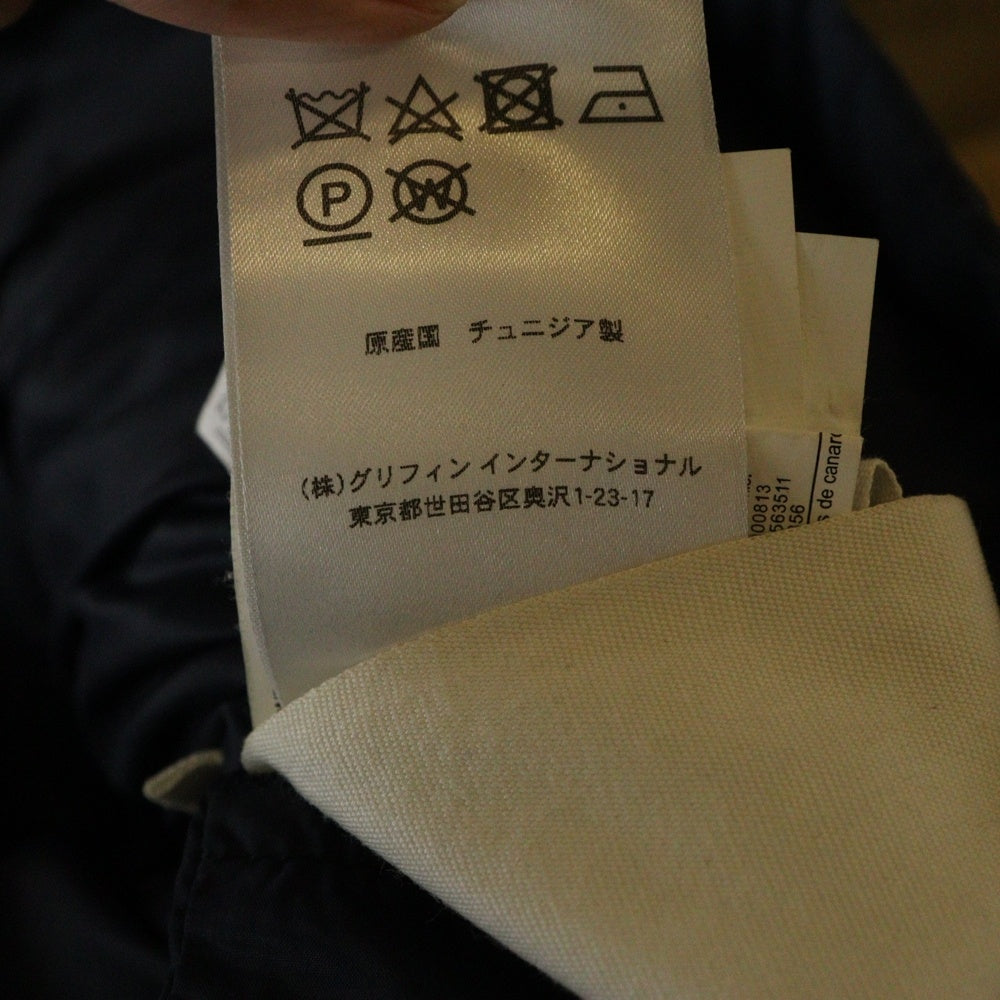 PYRENEX(ピレネックス) BORDEAUX Logo Down Jacket W17P1 CFU121600181 ボルドー ロゴ ダウンジャケット ファー付き フーディ レディース ネイビー