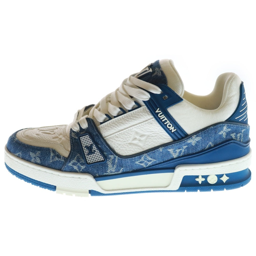 LOUIS VUITTON(ルイヴィトン) LV Trainer Line Sneaker 1A9JGR LVトレーナー モノグラム デニム ローカットスニーカー ブルー/ホワイト