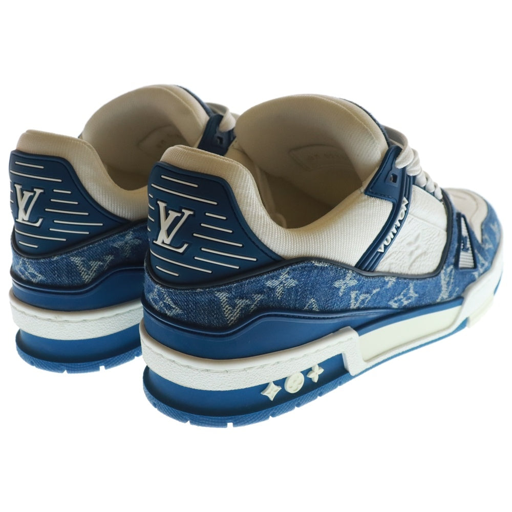 LOUIS VUITTON(ルイヴィトン) LV Trainer Line Sneaker 1A9JGR LVトレーナー モノグラム デニム ローカットスニーカー ブルー/ホワイト