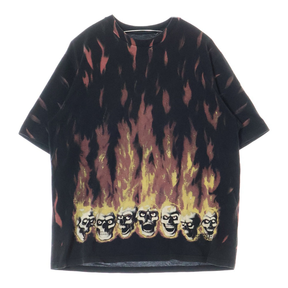 SUPREME(シュプリーム) 24SS ×MM6 Maison Margiela Liquid Blue Oversized Tee エムエムシックス メゾンマルジェラ リキッド ブルー オーバーサイズド 半袖Tシャツ ブラック