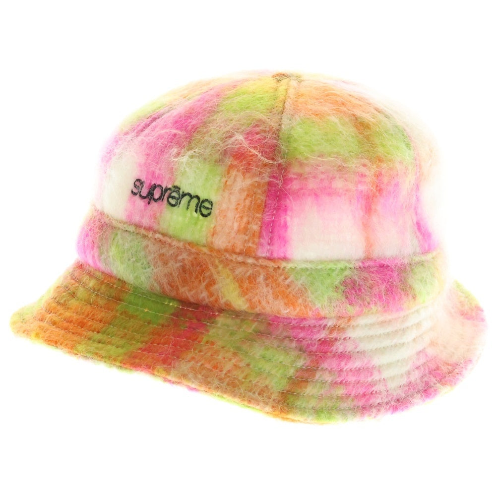 SUPREME(シュプリーム) 25ss Mohair Plaid Bell Hat モヘヤ バケットハット マルチ