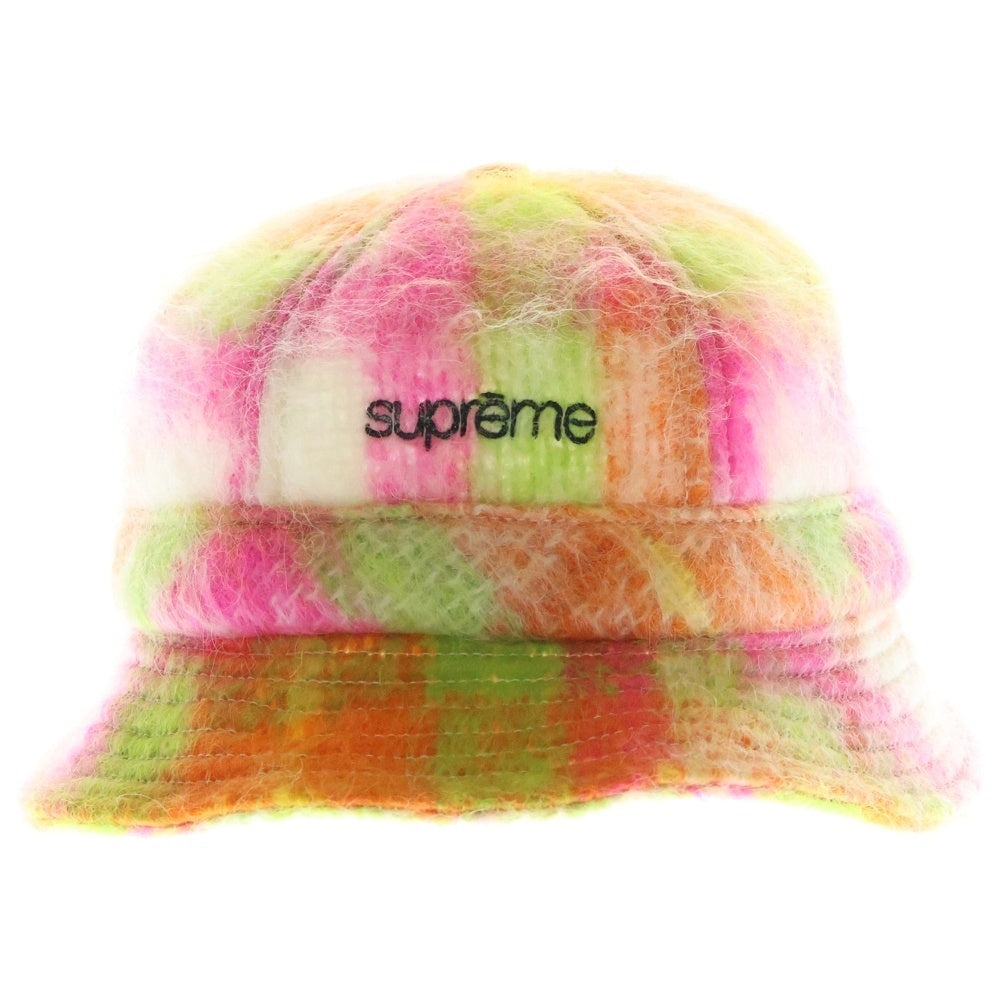SUPREME(シュプリーム) 25ss Mohair Plaid Bell Hat モヘヤ バケットハット マルチ