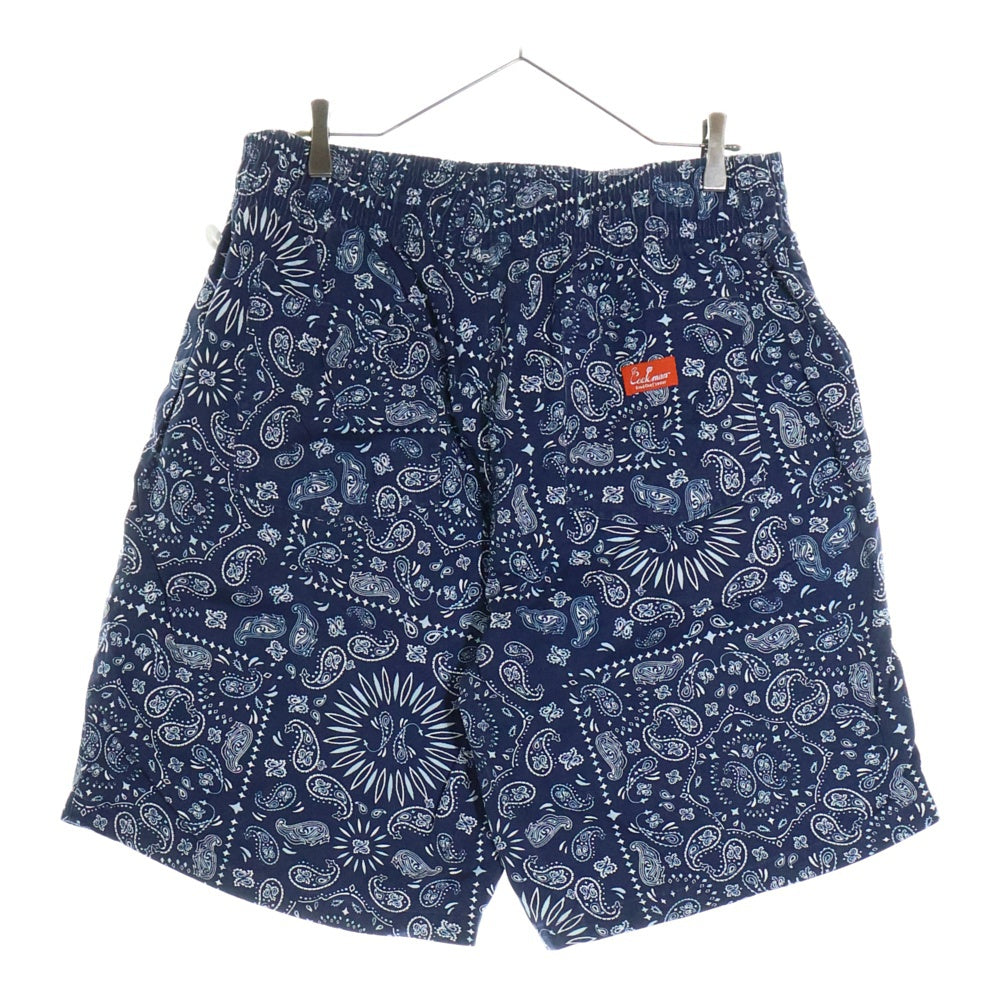 COOKMAN(クックマン) Chef Pants Short Paisley シェフパンツ ペイズリー ハーフパンツ ショーツ ブルー