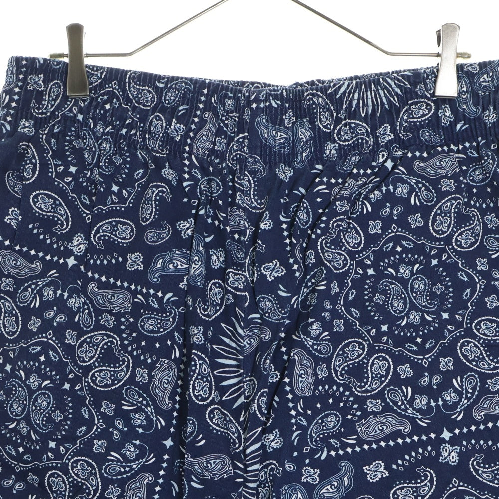 COOKMAN(クックマン) Chef Pants Short Paisley シェフパンツ ペイズリー ハーフパンツ ショーツ ブルー