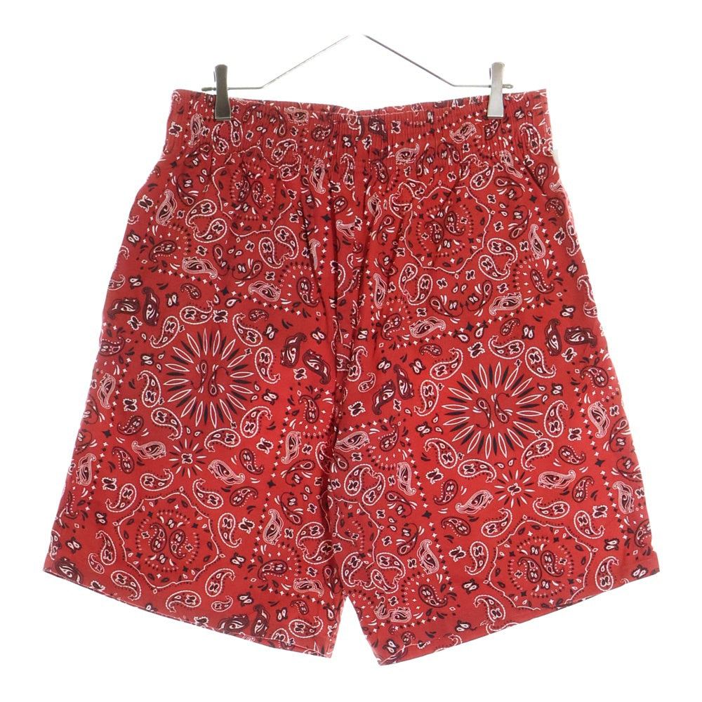 COOKMAN(クックマン) Chef Pants Short Paisley シェフパンツ ペイズリー ハーフパンツ ショーツ レッド
