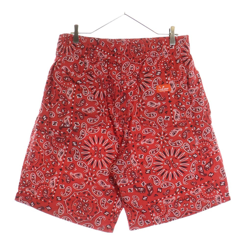 COOKMAN(クックマン) Chef Pants Short Paisley シェフパンツ ペイズリー ハーフパンツ ショーツ レッド
