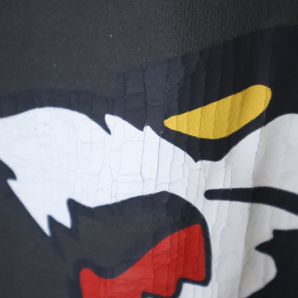 SAPEur(サプール) WOLF BASE Hoodie バックウルフプリント ロゴ プルオーバーパーカー フーディ グレー