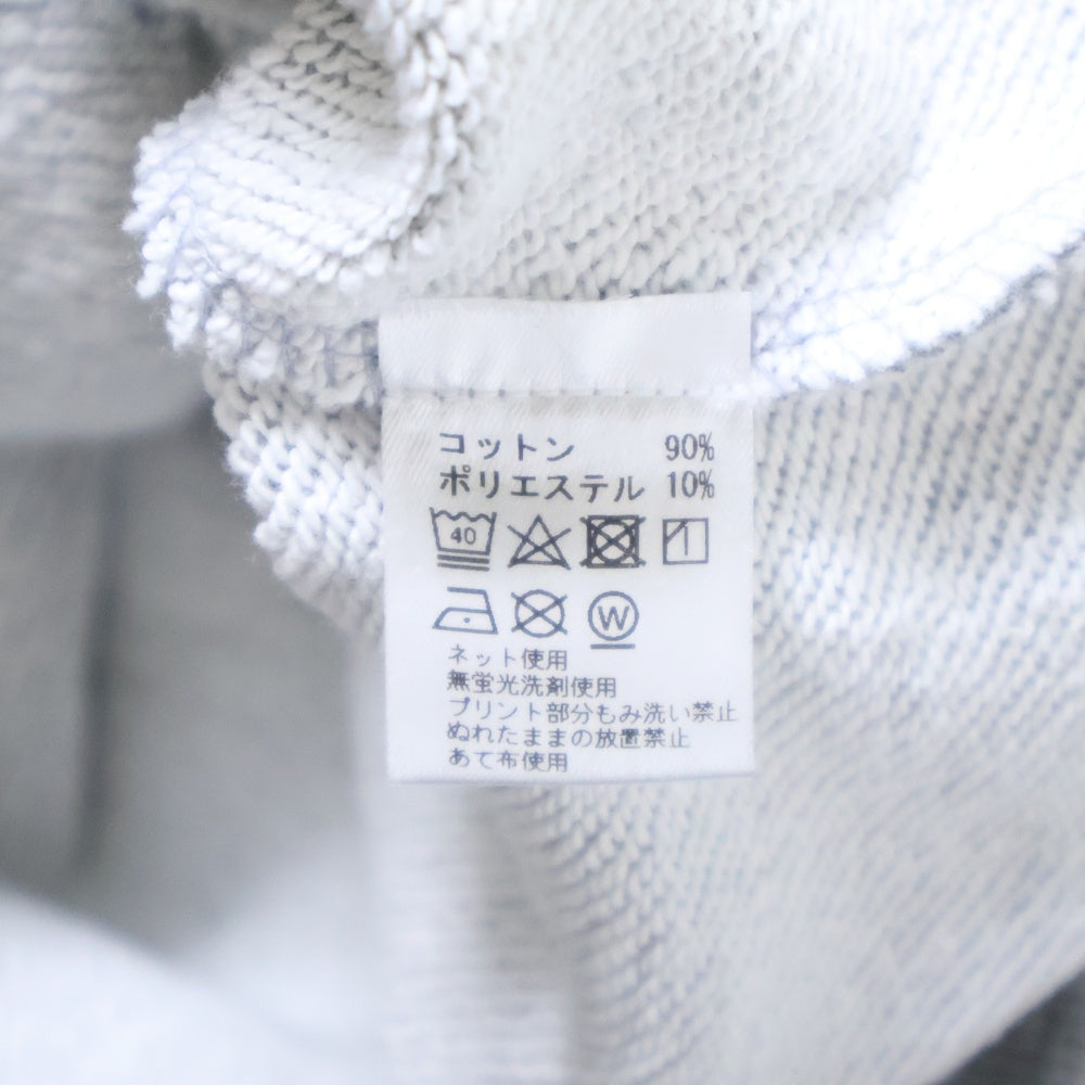 SAPEur(サプール) WOLF BASE Hoodie バックウルフプリント ロゴ プルオーバーパーカー フーディ グレー