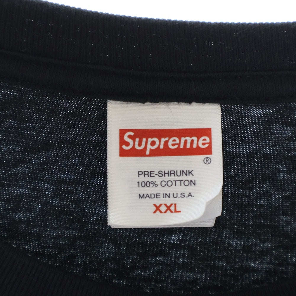 SUPREME(シュプリーム) 24SS×Alice Coltrane Satchidananda Tee アリス・コルトレーン サッチダーナンダ クルーネック半袖Tシャツカットソー ブラック