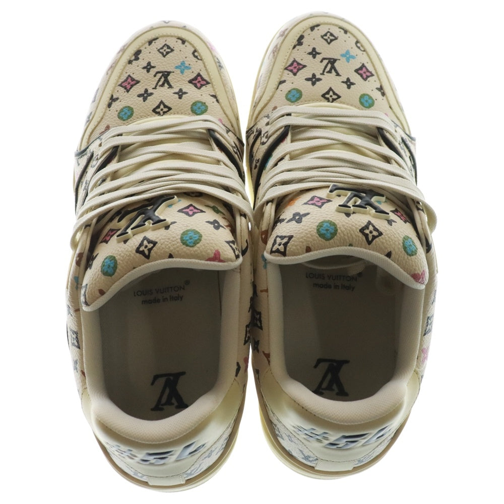 LOUIS VUITTON(ルイヴィトン) ×Tyler the Creator LV Trainer ×タイラーザクリエイター モノグラム LVトレーナー ローカットスニーカー ベージュ