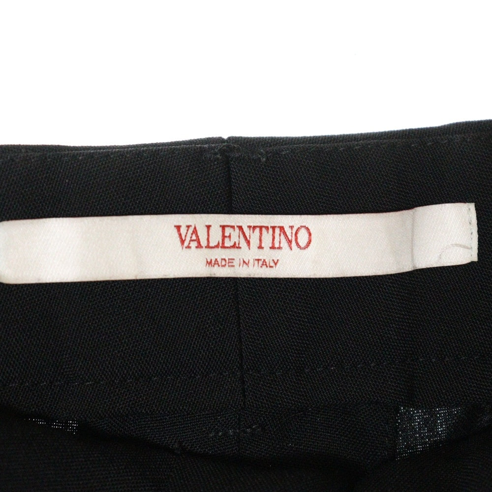 VALENTINO(ヴァレンティノ) ルーズフィット ストレートレッグ トラウザーズ スラックスパンツ ブラック 2V3RBI958EJ