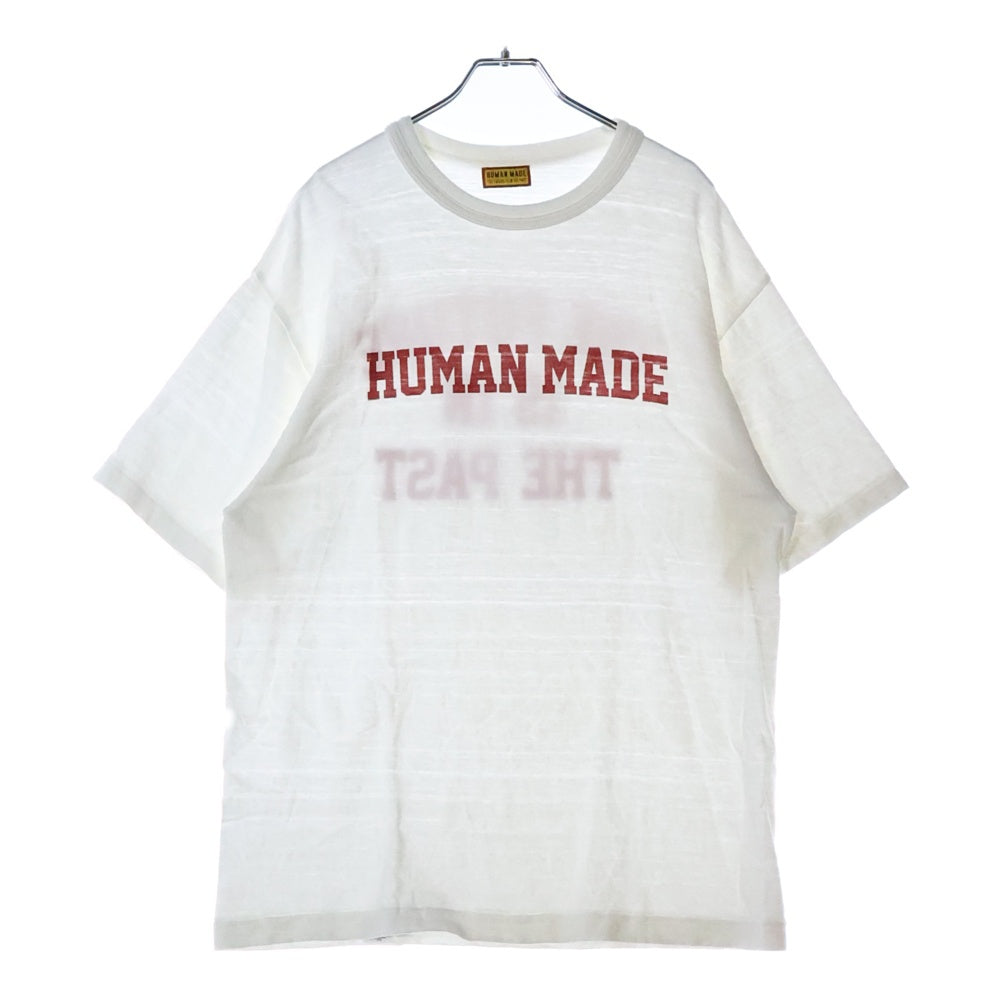 HUMAN MADE(ヒューマンメイド) Classic T-Shirt クラシック ロゴ クルーネック半袖Tシャツカットソー ホワイト/レッド