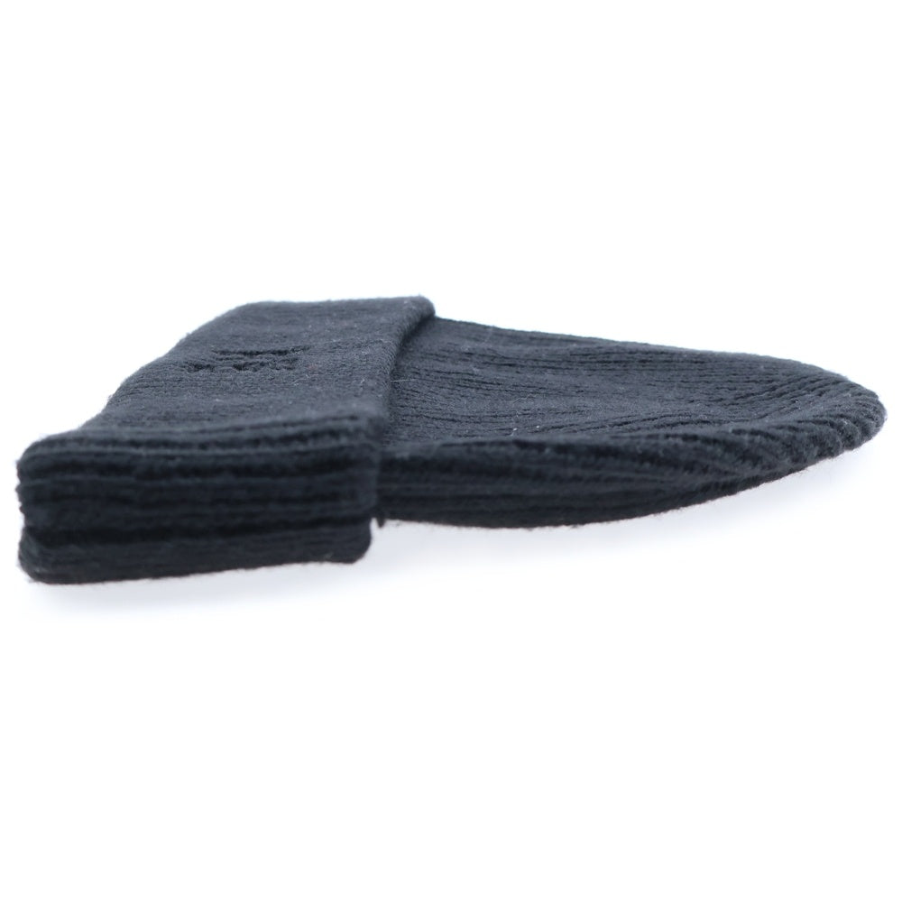 ALEXANDER WANG(アレキサンダーワン) DEBOSS BEANIE 4KC4239073 ロゴ刺繍ビーニー ニット帽 ブラック