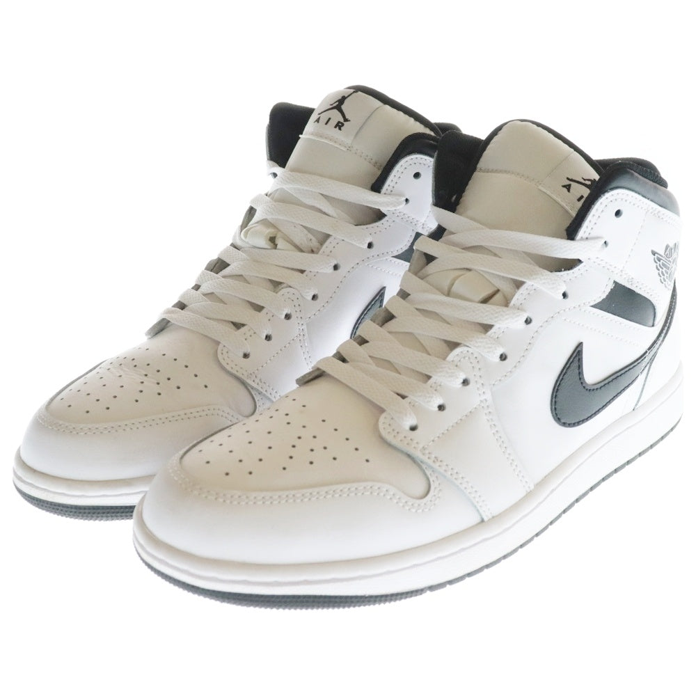 NIKE(ナイキ) Air Jordan 1 Mid DQ8426-132 エアジョーダン1 ミッドカットスニーカー ブラック/ホワイト US11/29cm
