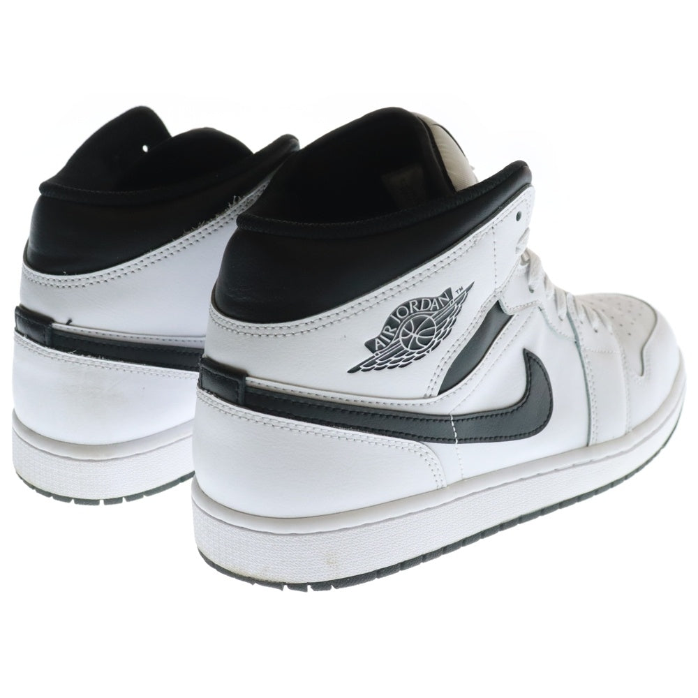 NIKE(ナイキ) Air Jordan 1 Mid DQ8426-132 エアジョーダン1 ミッドカットスニーカー ブラック/ホワイト US11/29cm