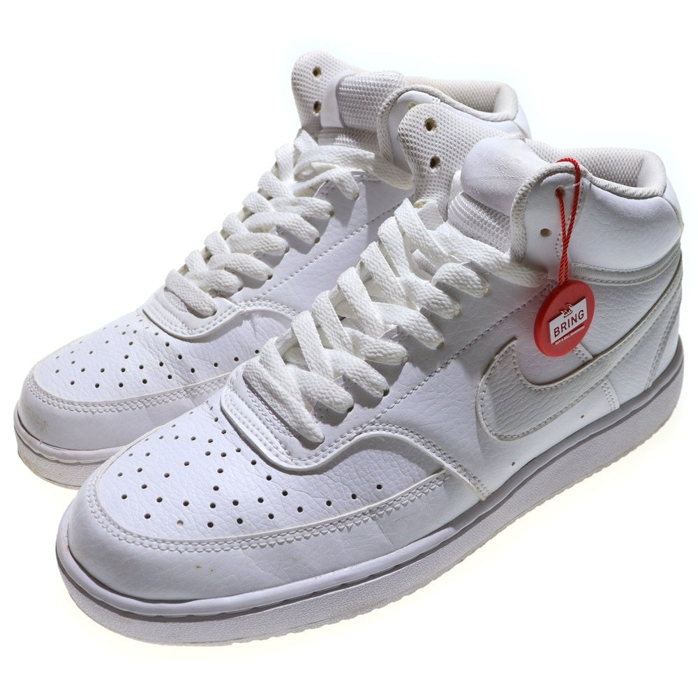 NIKE(ナイキ) COURT VISION MID SL CD5467-100 コート ヴィジョン ミドルカットスニーカー ホワイト U8.5/26.5cm