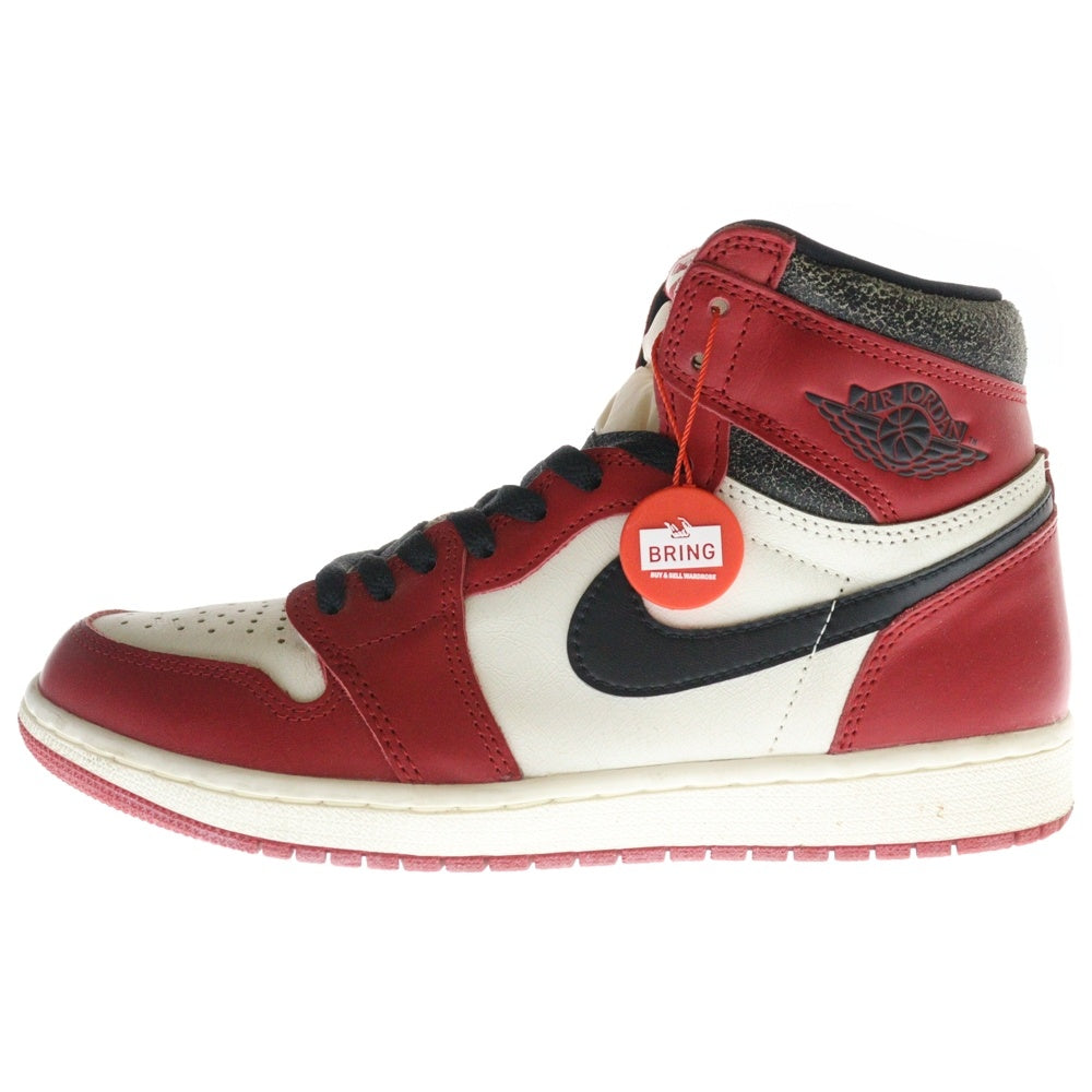 NIKE(ナイキ) AIR JORDAN 1 LOST&FOUND DZ5485-612 エアジョーダン1 ロスト&ファウンド シカゴ ハイカットスニーカー ホワイト/レッド US9/27cm