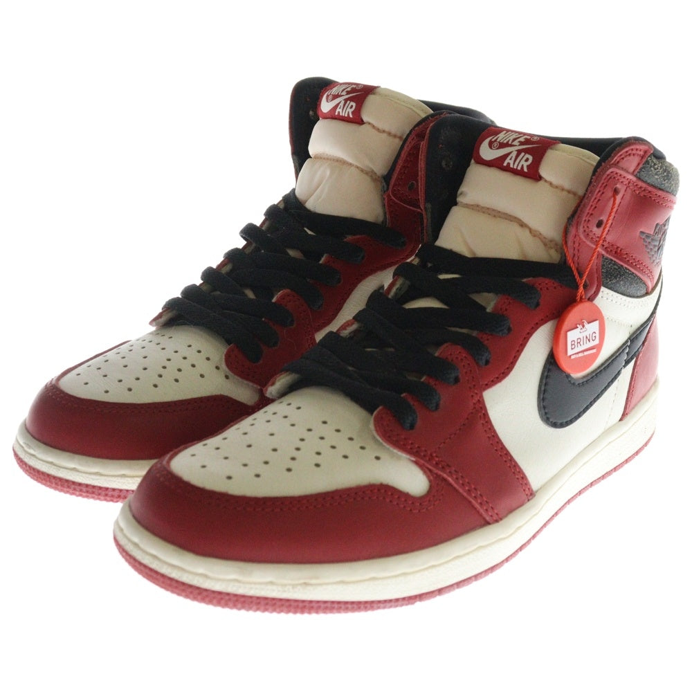 NIKE(ナイキ) AIR JORDAN 1 LOST&FOUND DZ5485-612 エアジョーダン1 ロスト&ファウンド シカゴ ハイカットスニーカー ホワイト/レッド US9/27cm